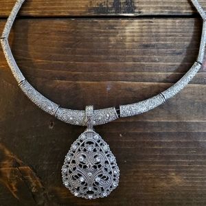 Silver Necklace with Silver Pendant